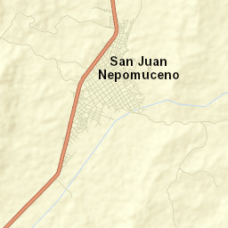 San Juan Nepomuceno Street Map
