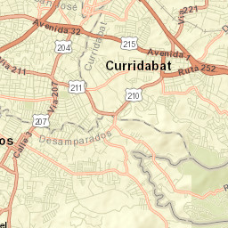 Curridabat Street Map
