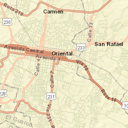 Cartago Street Map
