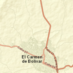 El Carmen de Bolívar Street Map