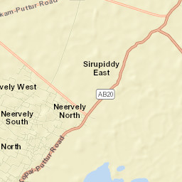 Jaffna District Street Map