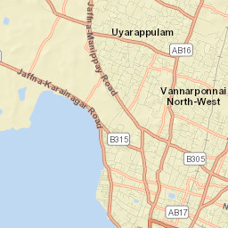 Jaffna Street Map
