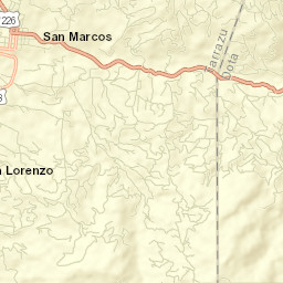 Tarrazú Street Map