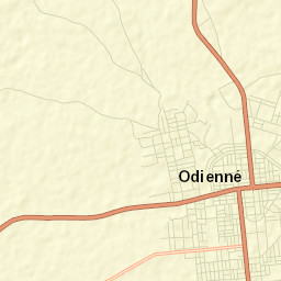 Odienné Street Map