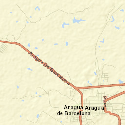 Aragua de Barcelona Street Map