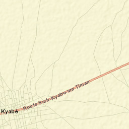 Kyabé Street Map