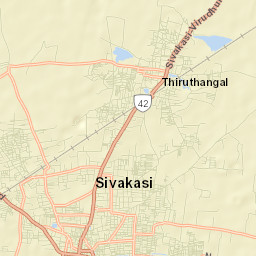 Sivakasi Street Map