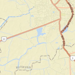 Changanacheri Street Map
