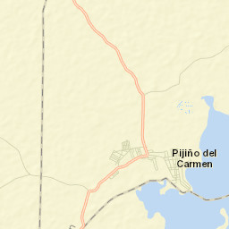 Pijiño del Carmen Street Map