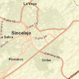 Sincelejo Street Map