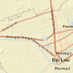Bạc Liêu Street Map