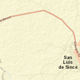 San Luis de Sincé Street Map