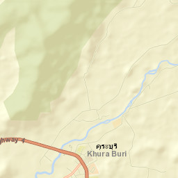 Amphoe Khura Buri Street Map