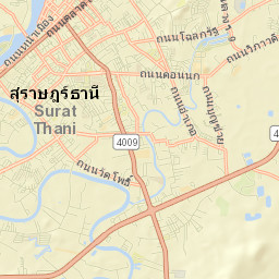 Surat Thani Street Map