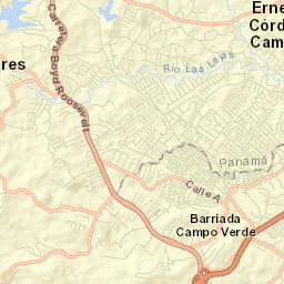 Las Cumbres Street Map