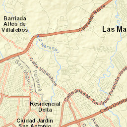 Pedregal Street Map
