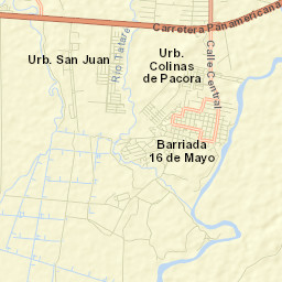 Pacora Street Map
