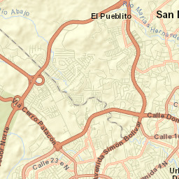 Río Abajo Street Map