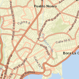 Panamá Street Map