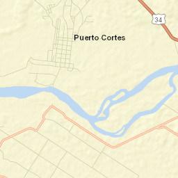 Ciudad Cortés Street Map