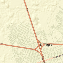 El Tigre Street Map