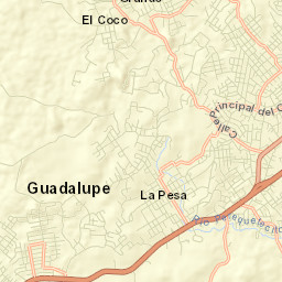 Alto del Espino Street Map