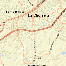 La Chorrera Street Map