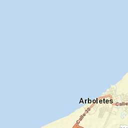 Arboletes Street Map