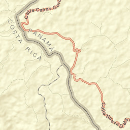 Cañas Gordas Street Map