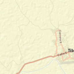 Tibú Street Map