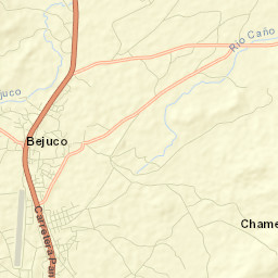 Bejuco Street Map