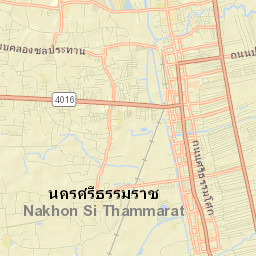 Nakhon Si Thammarat Street Map