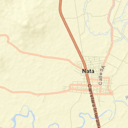 Natá Street Map