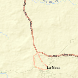 La Mesa Street Map