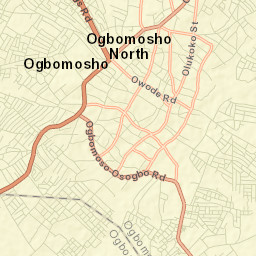 Ogbomoso Street Map
