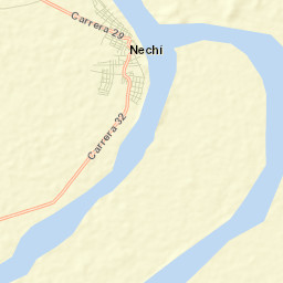 Nechí Street Map