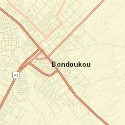 Bondoukou Street Map