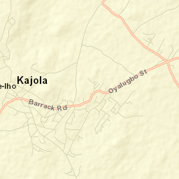 Okeho Street Map