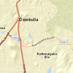 Dambulla Street Map