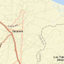 Guararé Street Map