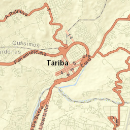 Táriba Street Map