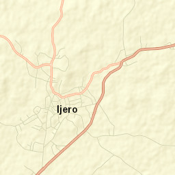 Ijero-Ekiti Street Map