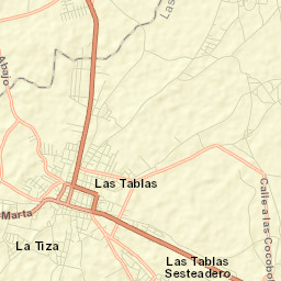 Las Tablas Street Map