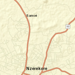 Nzérékoré Street Map
