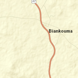 Biankouma Street Map