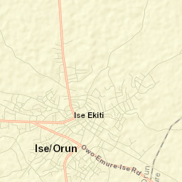 Ise-Ekiti Street Map