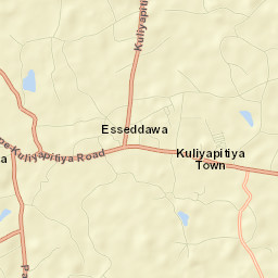 Kuliyapitiya Street Map