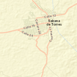 Sabana de Torres Street Map