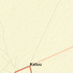 Kétou Street Map