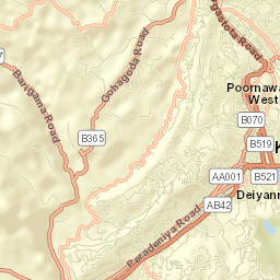 Kandy Four Gravets Street Map